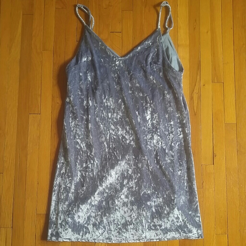 Lulus baby blue velvet dress